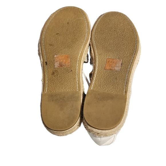 Frye Leo Perforated Espadrilles White Leather Ankle Tie Lace Up 6.5 - Picture 6 of 6